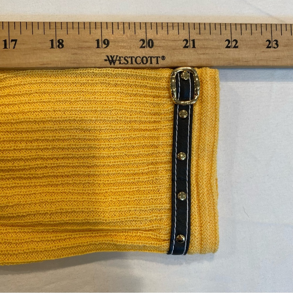 Vintage St. John Yellow Santana Knit Women's Jacket and Tank Top Set, S, Preppy - Picture 11 of 16